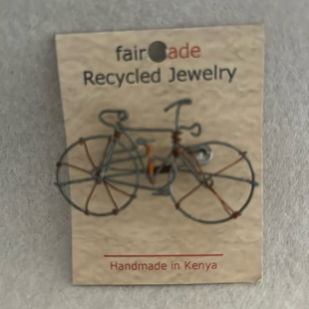 Fair trade bicycle pin